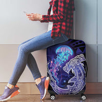 Polynesian Aumakua Luggage Cover Jellyfish with Shark - Polynesian Pride