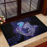 Polynesian Aumakua Rubber Doormat Jellyfish with Shark LT7 - Polynesian Pride