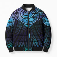 Aotearoa Maori Te Whai Rahi Bomber Puffer Jacket Tala - Nowhere You Could Go That I Won't Be With You - Polynesian Pride