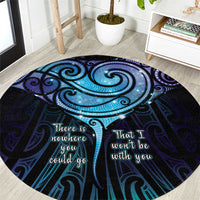 Aotearoa Maori Te Whai Rahi Round Carpet Tala - Nowhere You Could Go That I Won't Be With You - Polynesian Pride