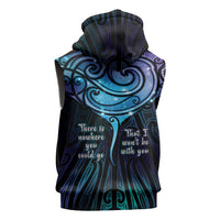 Aotearoa Maori Te Whai Rahi Sleeveless Hoodie Tala - Nowhere You Could Go That I Won't Be With You - Polynesian Pride