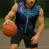 Aotearoa Maori Te Whai Rahi Sleeveless Zip Hoodie Tala - Nowhere You Could Go That I Won't Be With You LT7