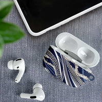 Polynesian Puakeniken Pikake Twisted Lei AirPods Case Navy Blue LT7 - Polynesian Pride