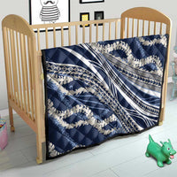 Polynesian Puakeniken Pikake Twisted Lei Quilt Navy Blue - Polynesian Pride