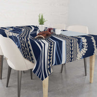 Polynesian Puakeniken Pikake Twisted Lei Tablecloth Navy Blue LT7 - Polynesian Pride
