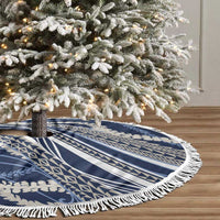 Polynesian Puakeniken Pikake Twisted Lei Tree Skirt Navy Blue LT7 - Polynesian Pride