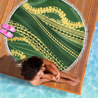 Polynesian Puakeniken Pikake Twisted Lei Beach Blanket Emerald - Polynesian Pride