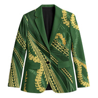 Polynesian Puakeniken Pikake Twisted Lei Blazer Emerald - Polynesian Pride