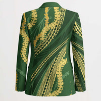 Polynesian Puakeniken Pikake Twisted Lei Blazer Emerald - Polynesian Pride
