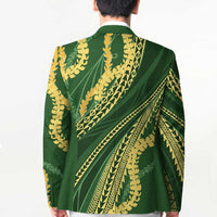 Polynesian Puakeniken Pikake Twisted Lei Blazer Emerald - Polynesian Pride
