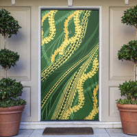 Polynesian Puakeniken Pikake Twisted Lei Door Cover Emerald LT7 Emerald - Polynesian Pride