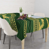 Polynesian Puakeniken Pikake Twisted Lei Tablecloth Emerald LT7 - Polynesian Pride