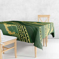 Polynesian Puakeniken Pikake Twisted Lei Tablecloth Emerald LT7 - Polynesian Pride