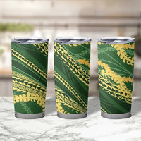 Polynesian Puakeniken Pikake Twisted Lei Tumbler Cup Emerald LT7 - Polynesian Pride