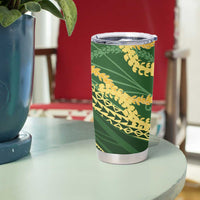 Polynesian Puakeniken Pikake Twisted Lei Tumbler Cup Emerald LT7 - Polynesian Pride