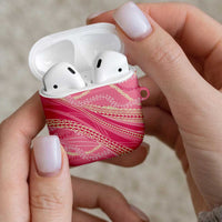 Polynesian Puakeniken Pikake Twisted Lei AirPods Case Rose Pink - Polynesian Pride