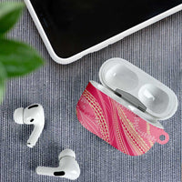 Polynesian Puakeniken Pikake Twisted Lei AirPods Case Rose Pink LT7 - Polynesian Pride