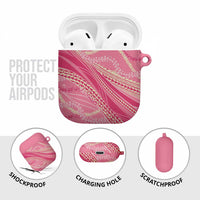 Polynesian Puakeniken Pikake Twisted Lei AirPods Case Rose Pink LT7 - Polynesian Pride