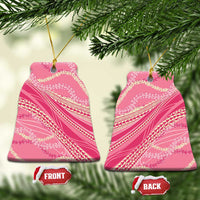 Polynesian Puakeniken Pikake Twisted Lei Ceramic Ornament Rose Pink - Polynesian Pride