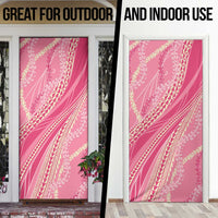 Polynesian Puakeniken Pikake Twisted Lei Door Cover Rose Pink LT7 - Polynesian Pride