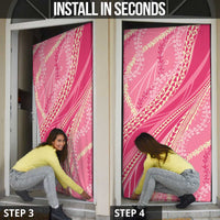 Polynesian Puakeniken Pikake Twisted Lei Door Cover Rose Pink LT7 - Polynesian Pride