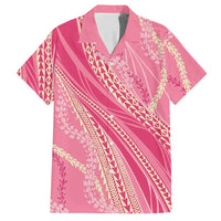 Polynesian Puakeniken Pikake Twisted Lei Hawaiian Shirt Rose Pink LT7 Rose Pink - Polynesian Pride