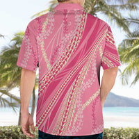 Polynesian Puakeniken Pikake Twisted Lei Hawaiian Shirt Rose Pink LT7 - Polynesian Pride