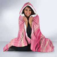 Polynesian Puakeniken Pikake Twisted Lei Hooded Blanket Rose Pink LT7 - Polynesian Pride