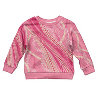 Polynesian Puakeniken Pikake Twisted Lei Kid Ugly Christmas Sweater Rose Pink - Polynesian Pride