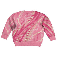Polynesian Puakeniken Pikake Twisted Lei Kid Ugly Christmas Sweater Rose Pink - Polynesian Pride