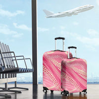 Polynesian Puakeniken Pikake Twisted Lei Luggage Cover Rose Pink - Polynesian Pride