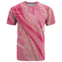 Polynesian Puakeniken Pikake Twisted Lei T Shirt Rose Pink LT7 Rose Pink - Polynesian Pride