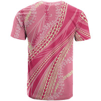 Polynesian Puakeniken Pikake Twisted Lei T Shirt Rose Pink LT7 - Polynesian Pride