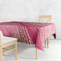 Polynesian Puakeniken Pikake Twisted Lei Tablecloth Rose Pink LT7 - Polynesian Pride