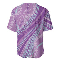 Polynesian Puakeniken Pikake Twisted Lei Baseball Jersey Amethys LT7 - Polynesian Pride