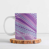 Polynesian Puakeniken Pikake Twisted Lei Ceramic Mug Amethys LT7 Amethys - Polynesian Pride