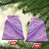 Polynesian Puakeniken Pikake Twisted Lei Ceramic Ornament Amethys - Polynesian Pride