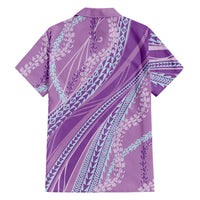 Polynesian Puakeniken Pikake Twisted Lei Family Matching Summer Maxi Dress and Hawaiian Shirt Amethys - Polynesian Pride
