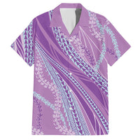 Polynesian Puakeniken Pikake Twisted Lei Hawaiian Shirt Amethys LT7 Amethys - Polynesian Pride