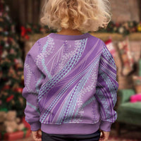 Polynesian Puakeniken Pikake Twisted Lei Kid Ugly Christmas Sweater Amethys LT7 - Polynesian Pride