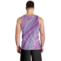 Polynesian Puakeniken Pikake Twisted Lei Men Tank Top Amethys LT7 - Polynesian Pride