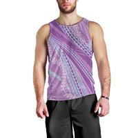 Polynesian Puakeniken Pikake Twisted Lei Men Tank Top Amethys LT7 - Polynesian Pride