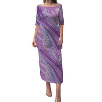 Polynesian Puakeniken Pikake Twisted Lei Puletasi Amethys LT7 Long Dress Amethys - Polynesian Pride