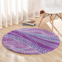 Polynesian Puakeniken Pikake Twisted Lei Round Carpet Amethys - Polynesian Pride