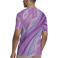 Polynesian Puakeniken Pikake Twisted Lei Rugby Jersey Amethys LT7 - Polynesian Pride