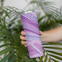 Polynesian Puakeniken Pikake Twisted Lei Skinny Tumbler Amethys LT7 - Polynesian Pride