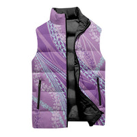 Polynesian Puakeniken Pikake Twisted Lei Sleeveless Puffer Jacket Amethys LT7 - Polynesian Pride