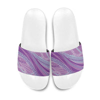 Polynesian Puakeniken Pikake Twisted Lei Slide Sandals Amethys LT7 Amethys - Polynesian Pride