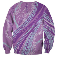 Polynesian Puakeniken Pikake Twisted Lei Sweatshirt Amethys LT7 - Polynesian Pride