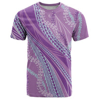 Polynesian Puakeniken Pikake Twisted Lei T Shirt Amethys LT7 Amethys - Polynesian Pride